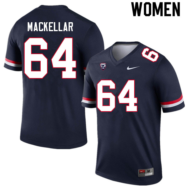 Women #64 Seth MacKellar Arizona Wildcats College Football Jerseys Sale-Navy - Click Image to Close